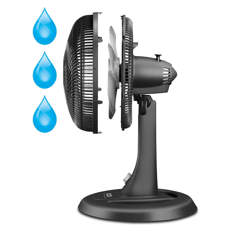 Ventilador Turbo Silence 2en1 Compact Negro VE7710I0