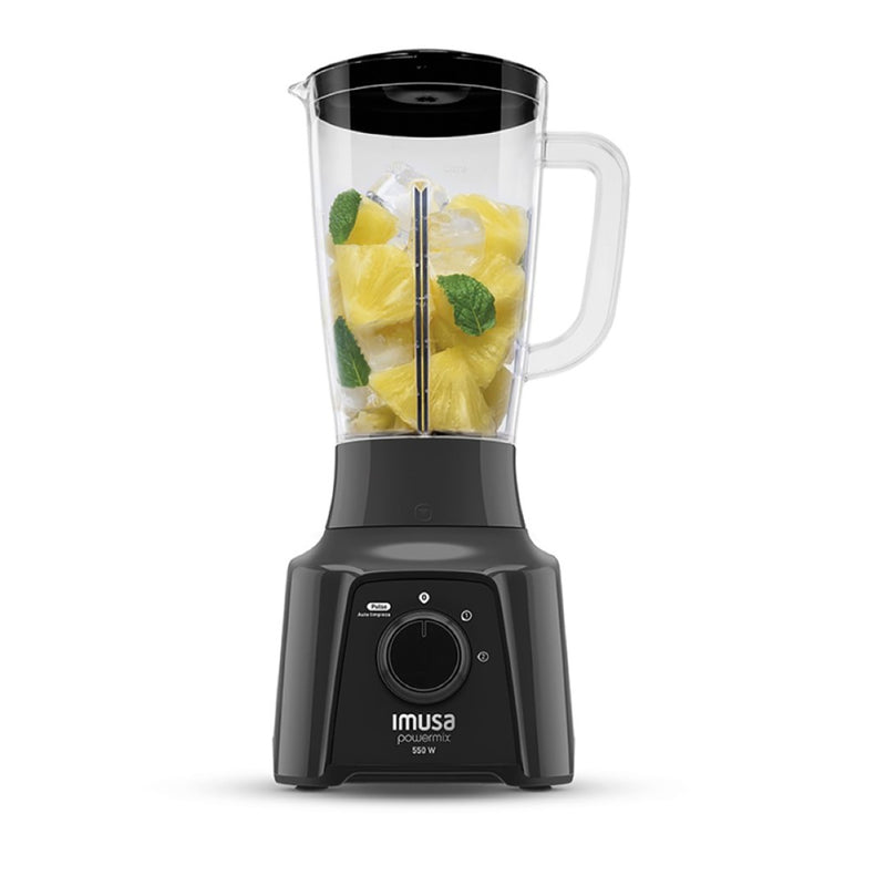 Licuadora Imusa PowerMix Plus 2 Velocidades Vaso Plástico Negro LM281856