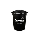 Kit 250 Litros Acuaviva Tanque + Tapa + Conexiones Color Negro