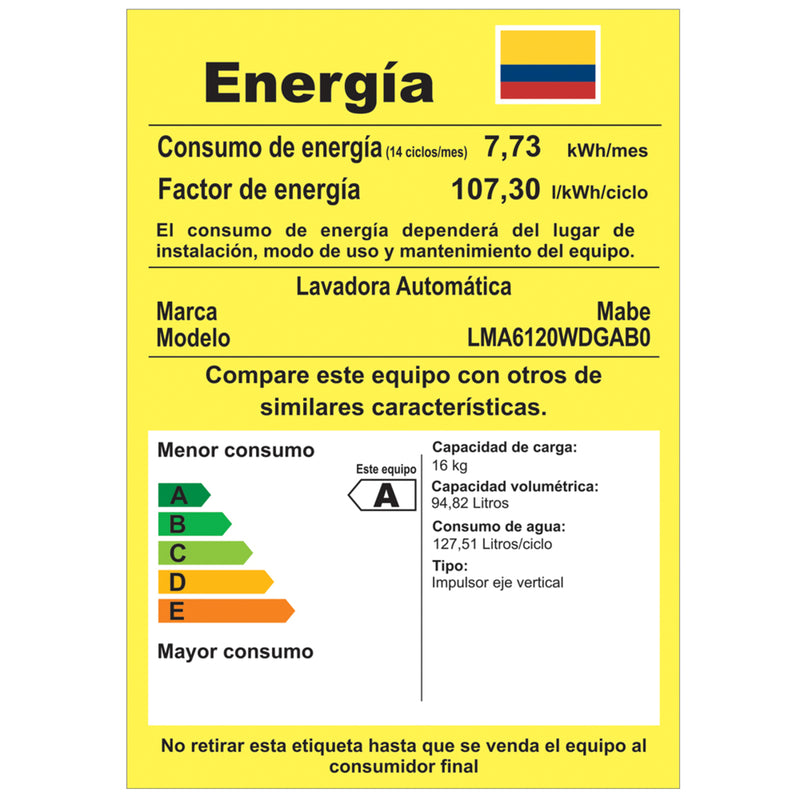 Lavadora Automática de 16 Kg Diamond Gray LMA6120WDGAB0