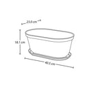 Matera Oval Rafia de 4, cm Verde Musgo 12992