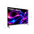 Televisor Smart Hyundai QLED 32" HD Roku TV Gris HYLED3258QR