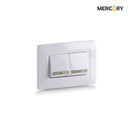 Interruptor Doble Conmutable Blanco ETI09