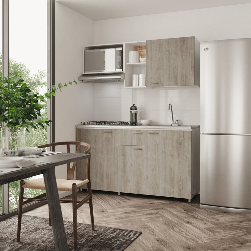 Cocina Veneciana 1.50 Derecha 4 Hornillas Color Austral 225431