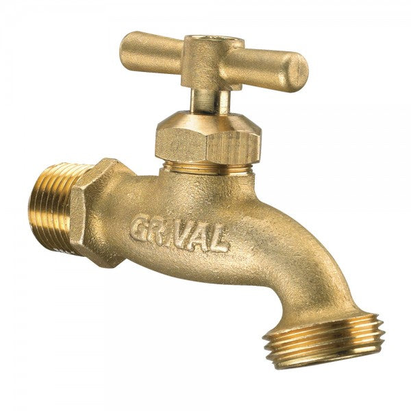 Llave Metálica De Jardín Para Manguera Bronce Liviana x 6 Unidades 797283331