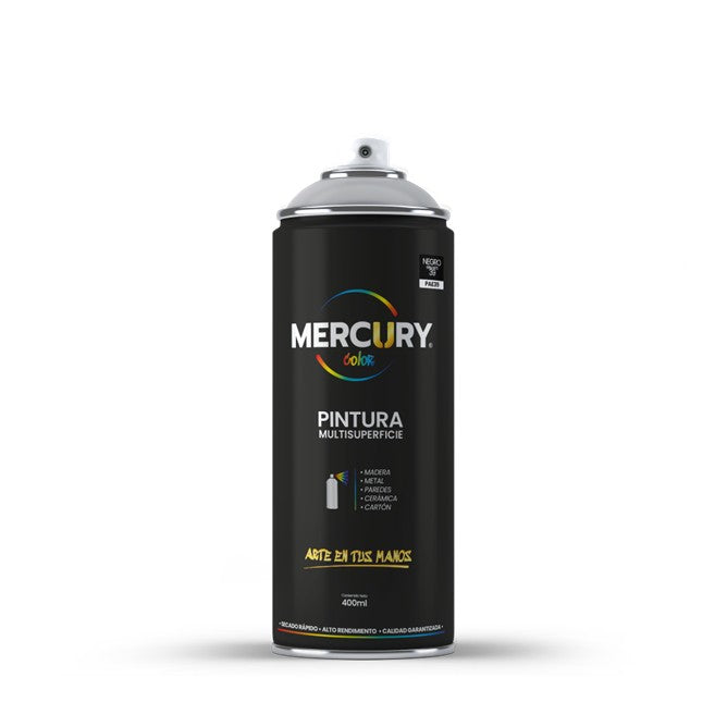 Pintura en Aerosol Mercury 400ML Negro Brillante PAE39