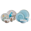 Vajilla Corona Lovely Caoba Azul 32 Piezas 8 Puestos VL1964080132