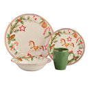 Vajilla Corona Dulce Navidad 4 Puestos 16 Piezas VL184J040116