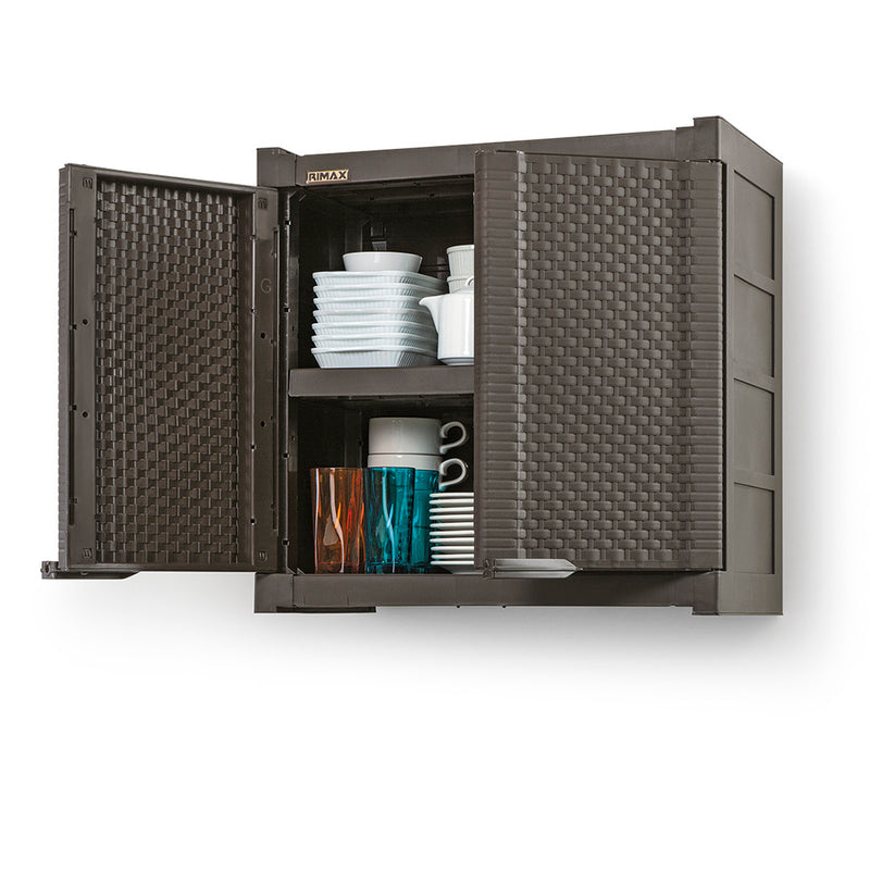 Armario Gabinete Rattan Wengue 8040