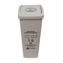 Papelera 55 Litros Tapa Plana - Blanca 585