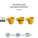 Pocillo Té Snoopy Corona 201ml Set x3 Multicolor SL157L004403