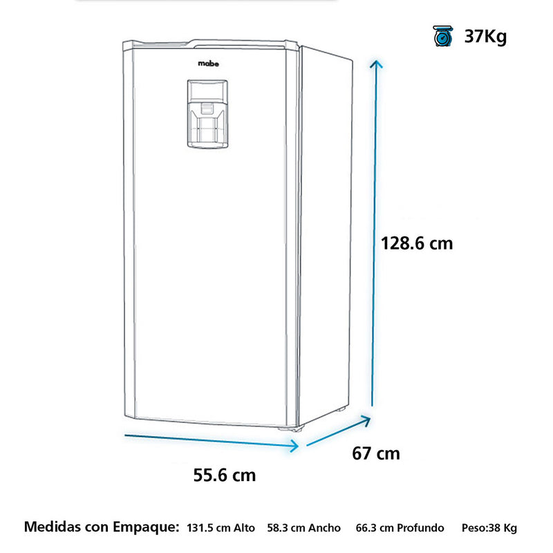 Nevera Frost Mabe 205Lt 1 Puerta Grafito.