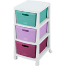 Cajonero Fique 3 Gavetas Glamour 14007