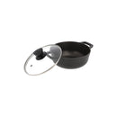 Caldero IMUSA 22cm Antiadherente Tapa Vidrio 8043300