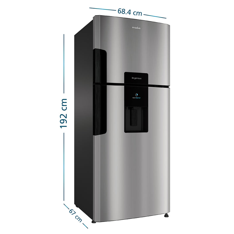 Nevera No Frost Mabe 470LT Inox RMP470YCU