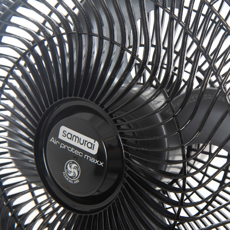 Ventilador SAMURAI AirProtec Maxx 2en1 Negro.