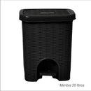 Papelera Mimbre 20Lt Negro 07572NEGRO