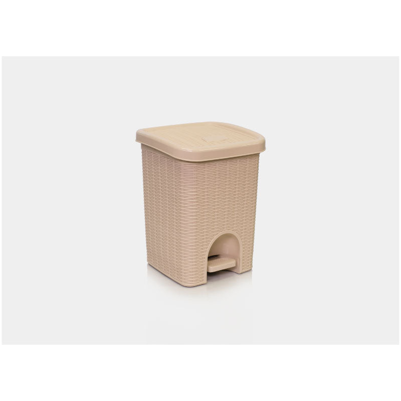 Papelera Mimbre de 6 Litros Beige