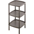 Mesa Multiusos Cuadrada 3 Niveles Shia Mocca 10773