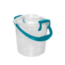 Balde Fantasía 10 L Transparente con Manija Azul 06544AZUL