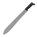 Machete 3 Canales Pulido Plástico Negro Tiburón 721-22" 220721PPNT