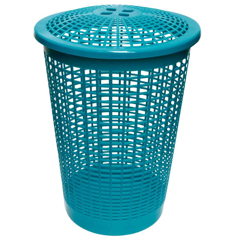 Cesta para Ropa con Tapa Azul Hortensia 695
