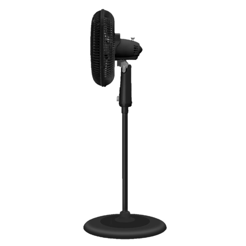 Ventilador Air Turbo Pedestal 3 Velocidades Negro Exclusivo