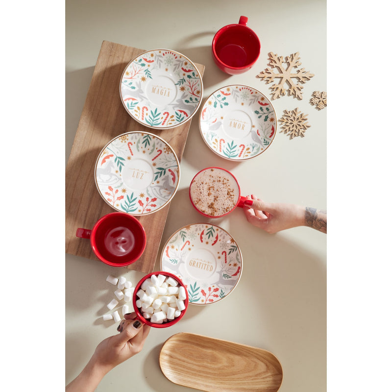 Set de Te Navideño 6 Sets x 8 Unidades Multicolor SL119J030108