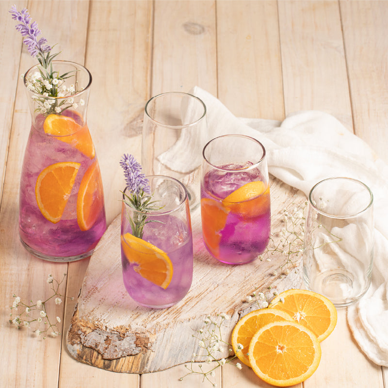 Set 4 Vasos para Bebida + 1 Decanter 9835ELCPT