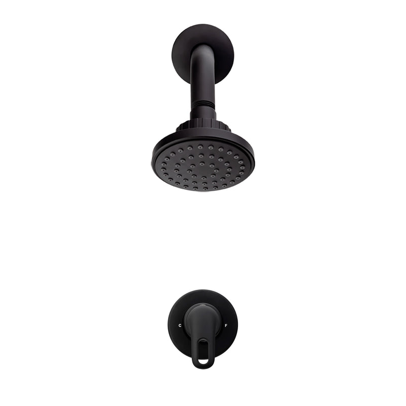Ducha Monocontrol Aluvia Regadera Dalia Negro Mate AV4205551