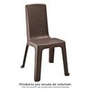 Silla Eterna sin Brazos Wengue 7201