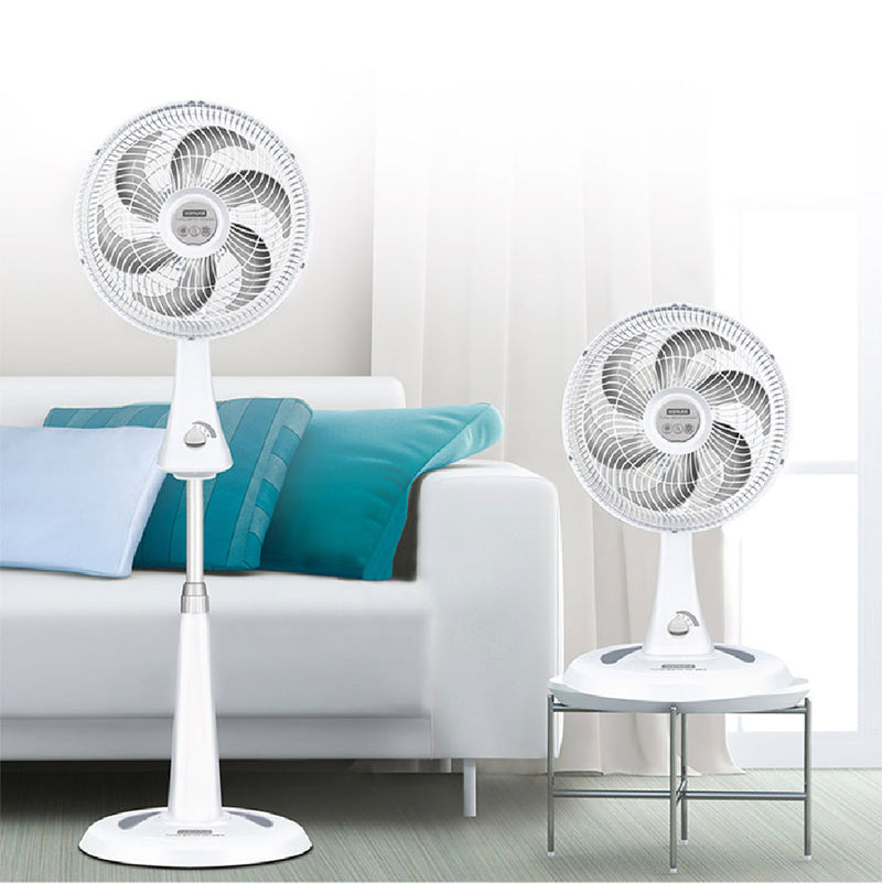 Ventilador SAMURAI Turbo Silence Compact 2en1 Blanco