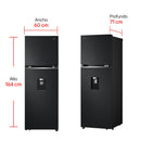 Nevera LG No Frost 334L Negro Mate Multi Air Flow VT34KPM-AEPCCLM