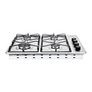 Cubierta de Empotrar 60x43cm 4 Puestos Gas Natural Color Plata 9003284