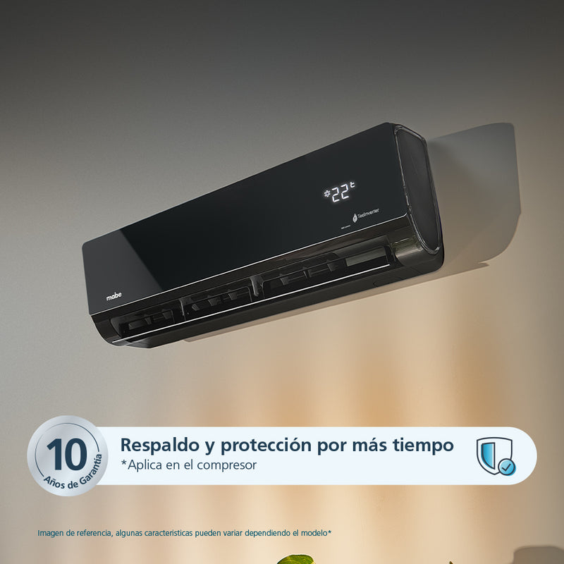 Aire Inverter Mabe 24000 BTU 220V Negro Espejo MMI24CDMCCC10