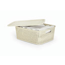Canasta Rattan Ecored 8Lt Beige 02496BEIGE