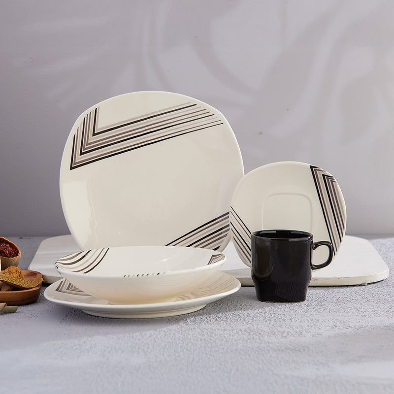 Vajilla Corona Naia 4 puestos 16 piezas  VL177C040216