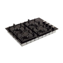 Cubierta Haceb 60x43 cm 4 Puestos Gas Natural Negro 9003536