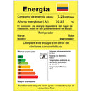 Frigobar Mabe 42L Inox Compacto con Llave RMF02BRX1