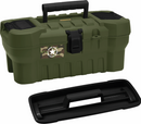 Caja Herramienta 16" Tapa Organizadora Plástica Verde Militar 12465