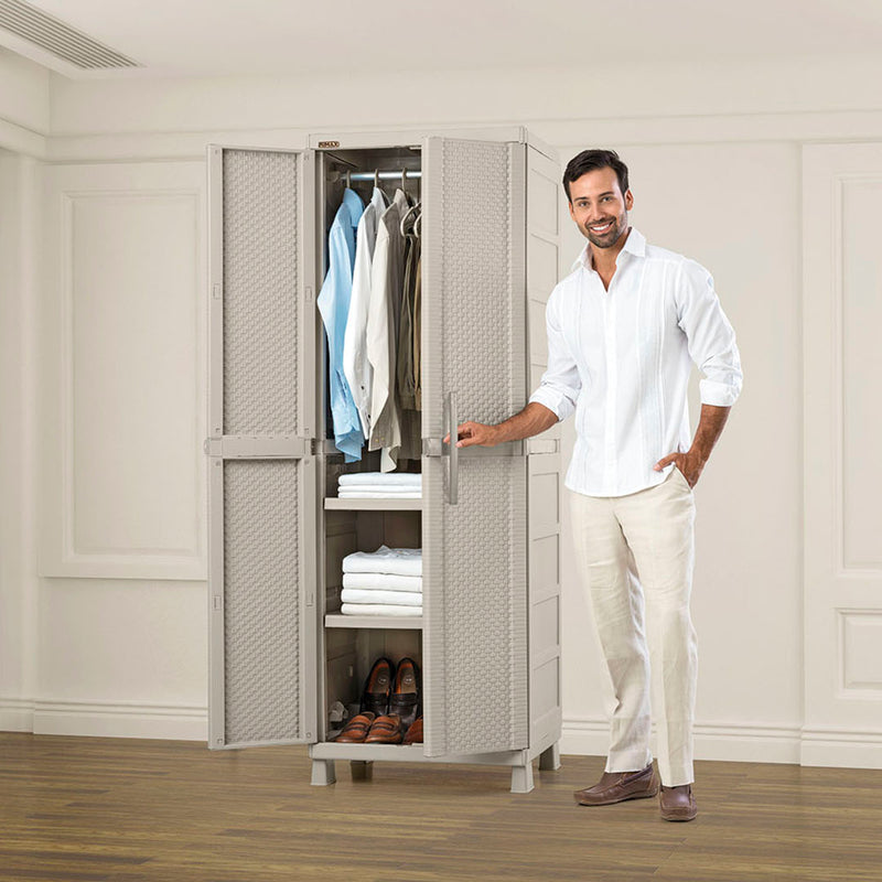 Armario Ropa Rattan Taupé 10369