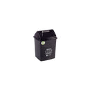 Papelera vaiven de 14lt peletizada color negro 1122
