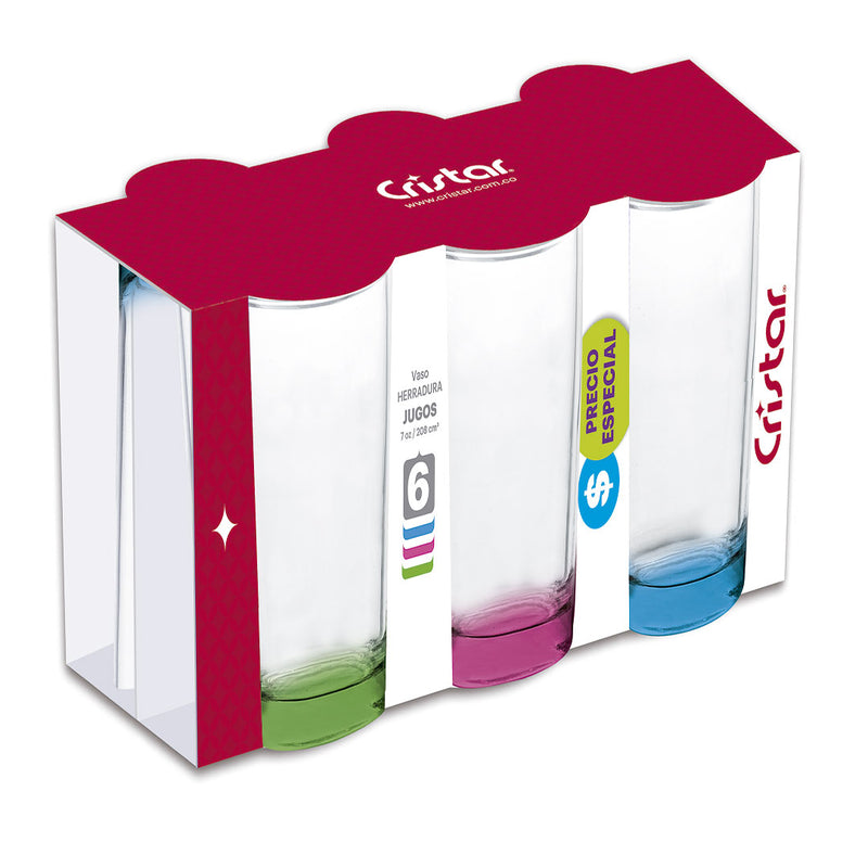 Vaso Herraduras Jugos (8 Canastilla x 6 Unidades) 0100CFC6