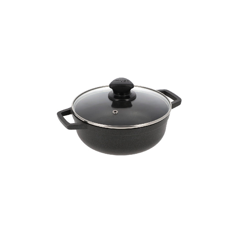 Caldero Antiadherente 20cm IMUSA Tapa de Vidrio 8043200