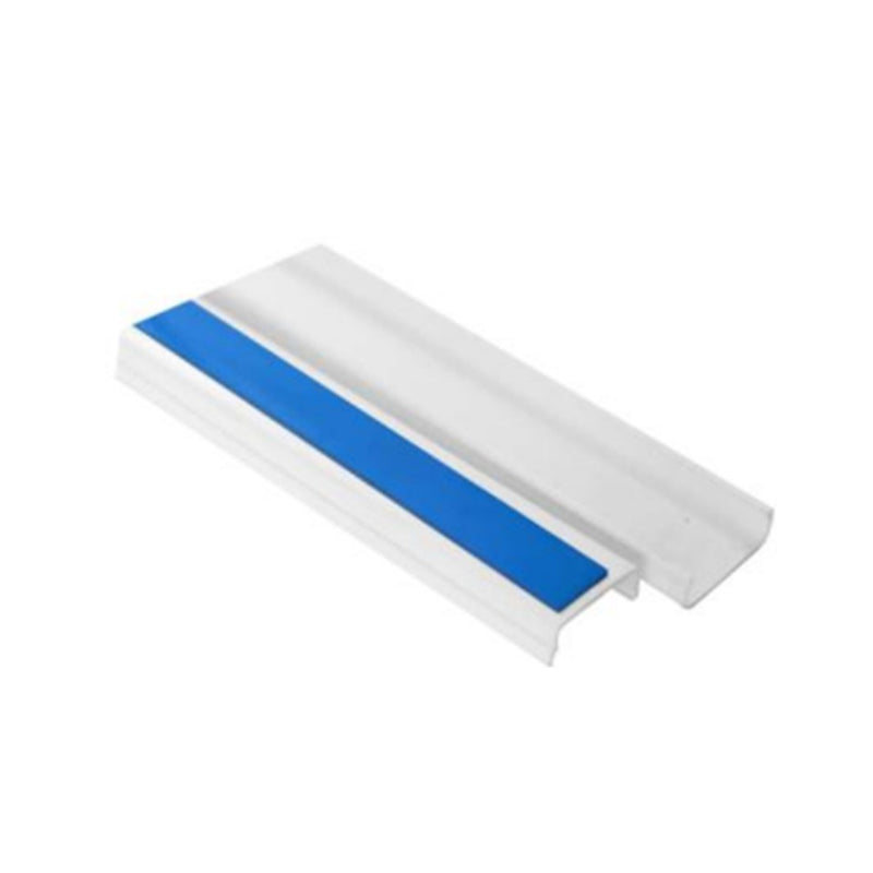 Canaleta Plástica 12x8mm 2 Metros con Adhesivo Azul EMP01