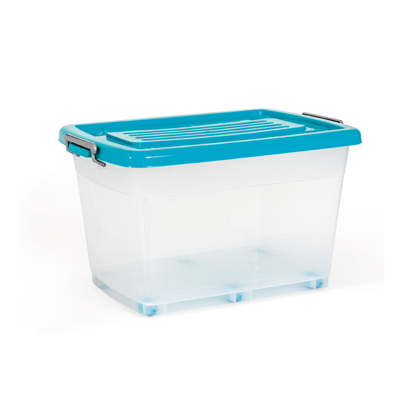 01694AZUL    Caja Megautil Con Ruedas 65Lt Azul