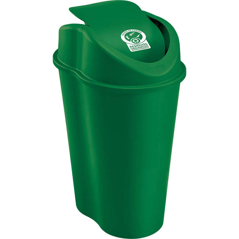 Papelera Tapa Vaivén 1, Litros Verde 12191