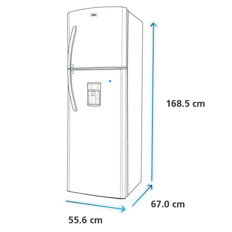 Nevera No Frost MABE de 267 Litros Black Steel RMA267PYCC