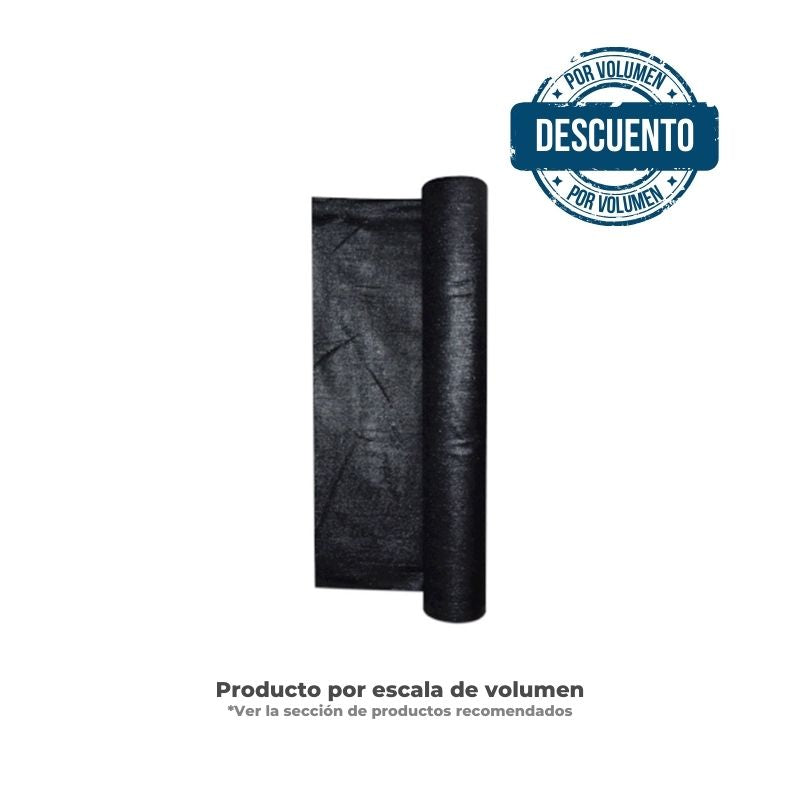 Tela Sombrio Raschel 65% 4X100Mt Negro. PTRANSNN65-400X100