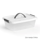Caja Organizadora con Manija de 3 Litros Blanco 01491BLANCO